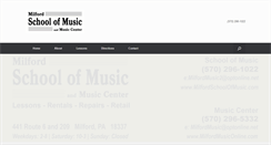 Desktop Screenshot of milfordschoolofmusic.com
