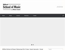 Tablet Screenshot of milfordschoolofmusic.com